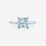 Square Heart, 18K White Gold Diamond Ring