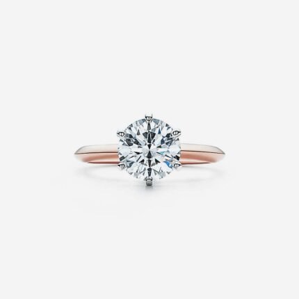 A finger of eternity, diamond, 18K rose gold ring