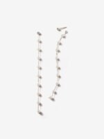 Sea of Beauty. Hanging Chain White Pearl Earrings