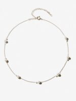 Sea of Beauty. Floating Pearl Chain Necklace